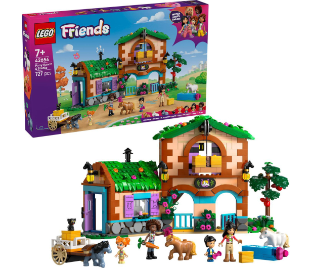 LEGO Friends 42654 Ranczo kucyków i stajnia - 1331624 - zdjęcie 2